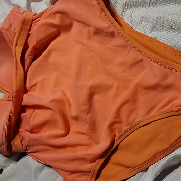 NWT So alluring Salmon tummy control slimming adjustable strap swim bathing suit - Picture 10 of 13